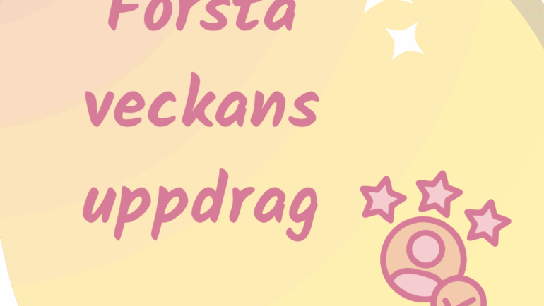 Första veckans uppdrag